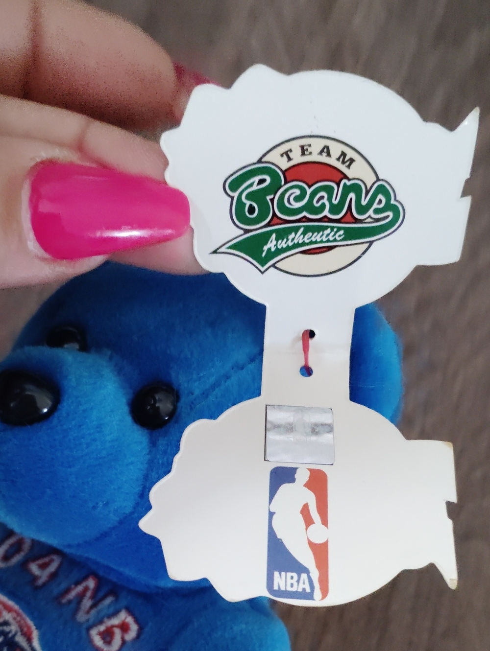 NBA Plush Teddy Bear - Blue 2004 NBA Champions Set - Picture 6 of 8